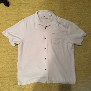 Tommy Bahama Island Zone Button Down Tee - Purple XL